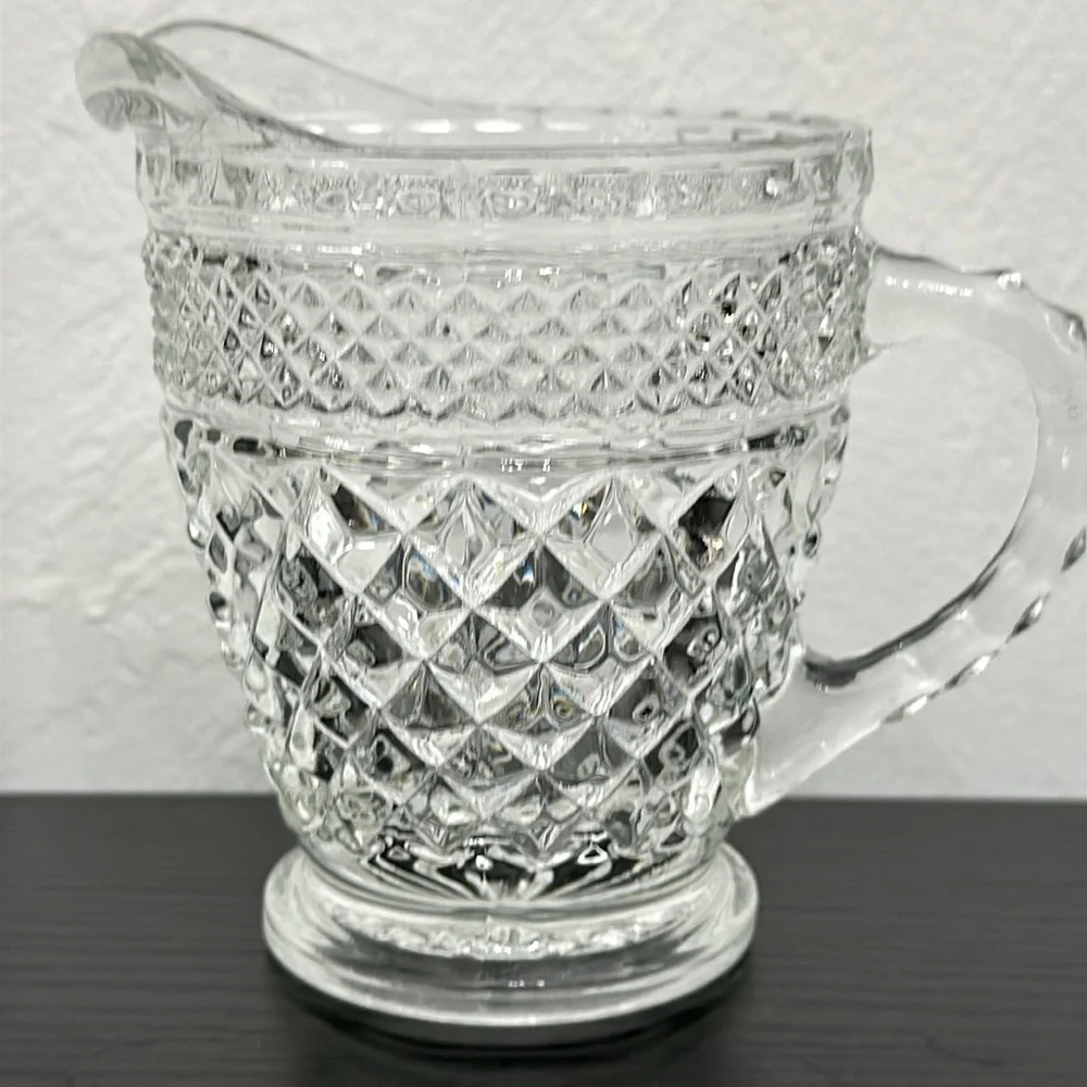 Wexford Anchor Hocking Pressed Glass 8oz Creamer
